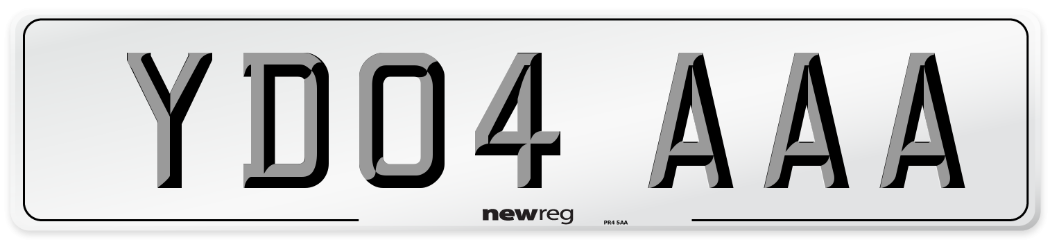 YD04 AAA Number Plate from New Reg